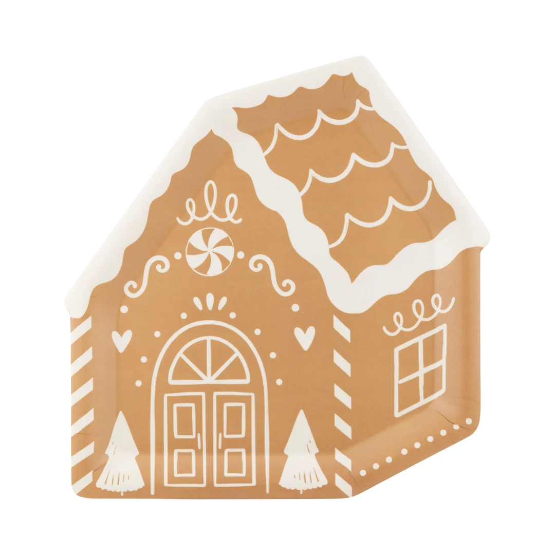 Charming Festive Gingerbread House Clipart with Delicate Decorative Details