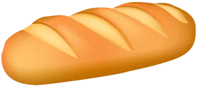 Classic Golden French Bread Clipart Illustration with Soft Warm Hues