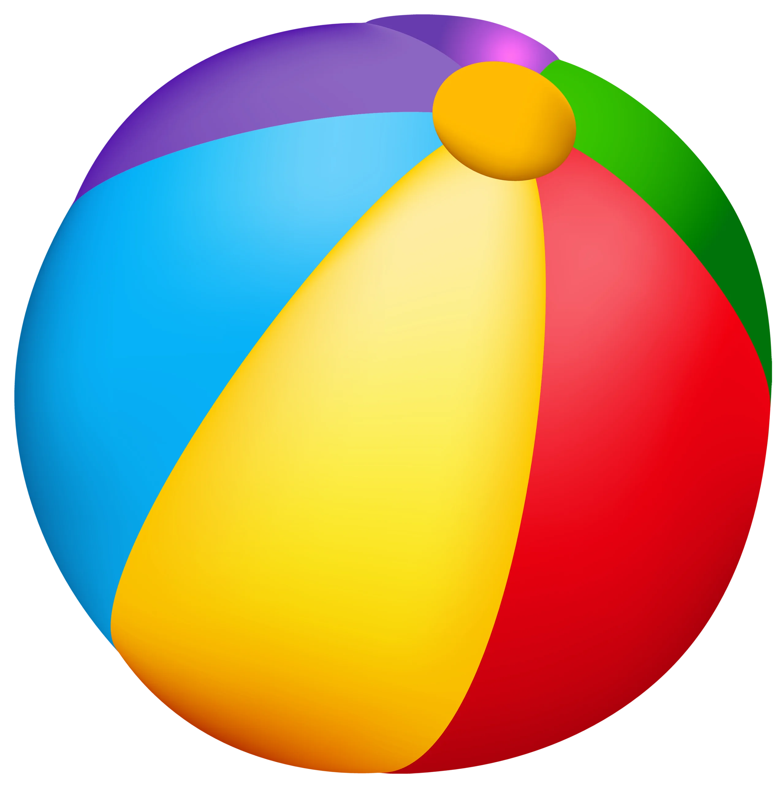 Colorful Beach Ball Clipart: A Playful Summer Accessory with Rainbow Segments