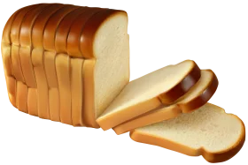 Golden-Brown Sliced Bread Clipart: Fresh Bakery Illustration with Soft Texture