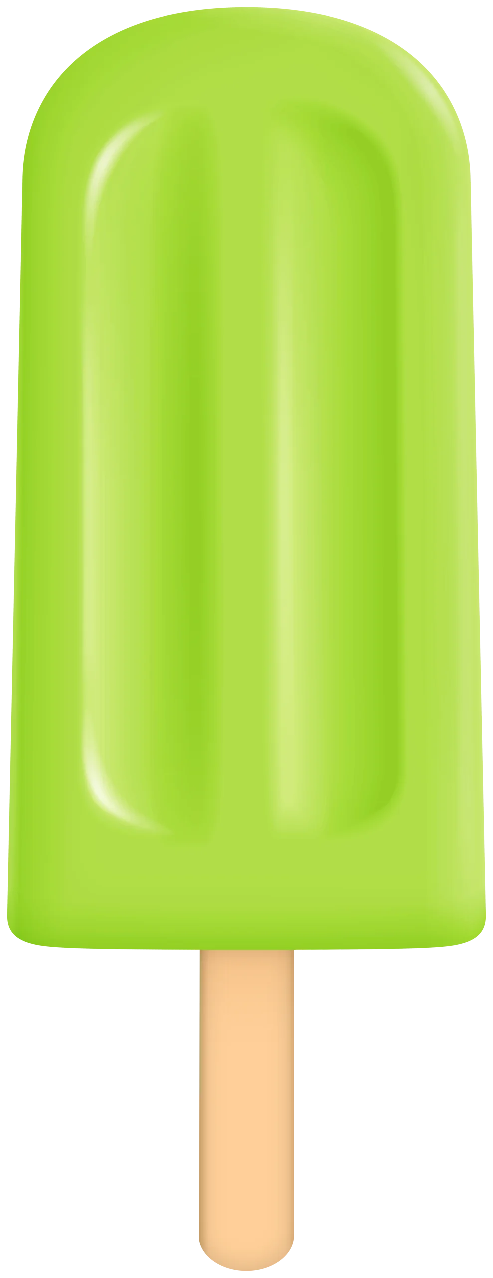 Refreshing Green Summer Delight Popsicle Clipart Illustration Design
