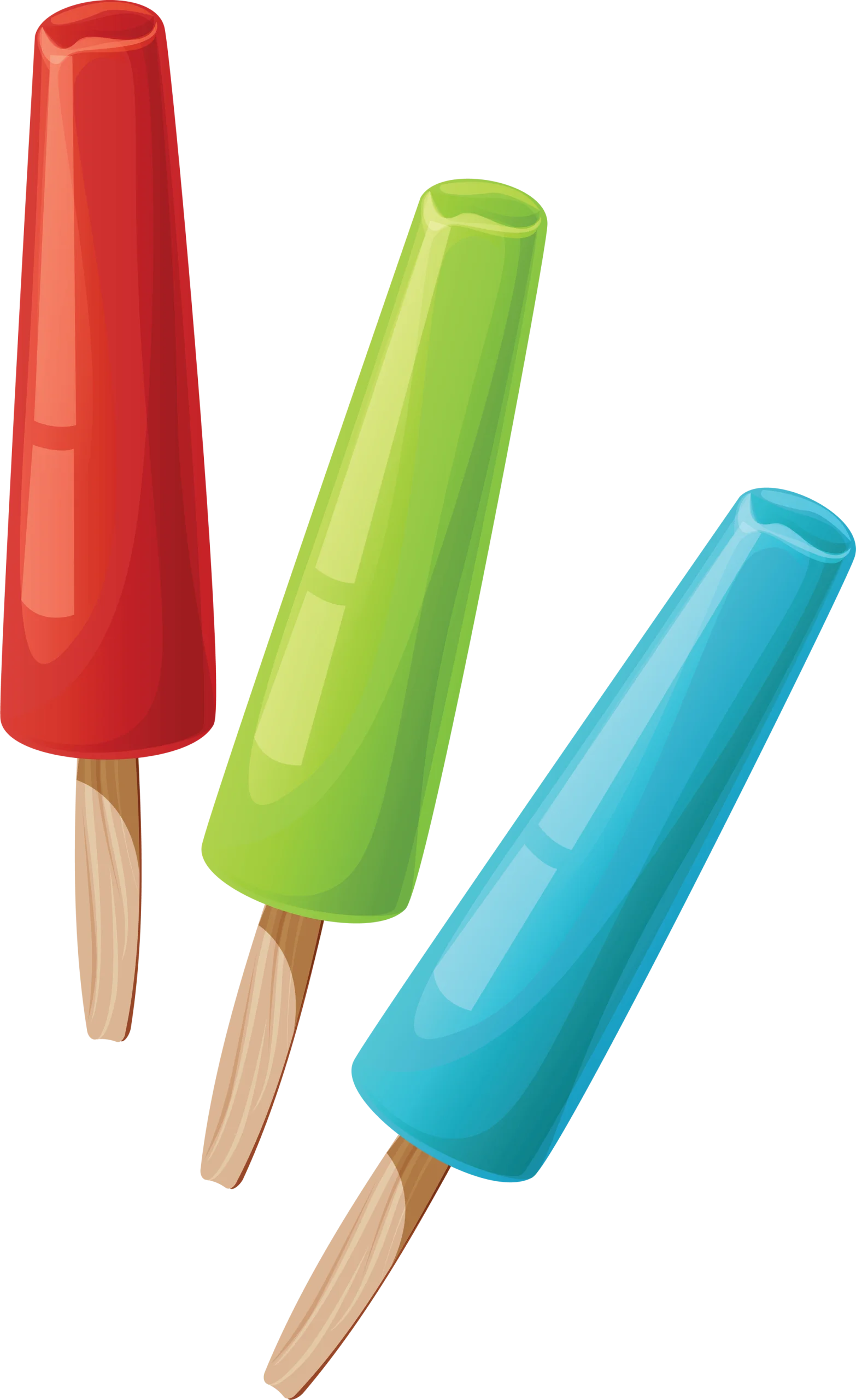 Refreshing Summer Delight Popsicle Clipart Illustration of Colorful Frozen Treats