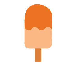 Refreshing Summer Orange Creamsicle Popsicle Clipart Design