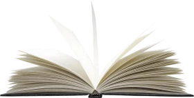 Elegant Open Book Clipart Showcasing Pristine Pages and Delicate Spread
