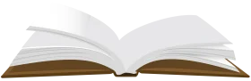 Elegant Open Book Clipart with Soft Pages and Aged Paper Texture
