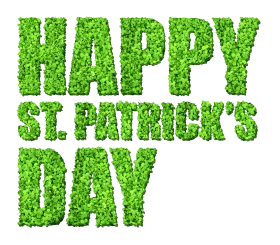 Festive Green Shamrock-Styled Clipart Celebrating St. Patrick's Day Holiday