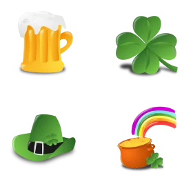 Festive St. Patrick's Day Clipart Collection with Traditional Irish Symbols