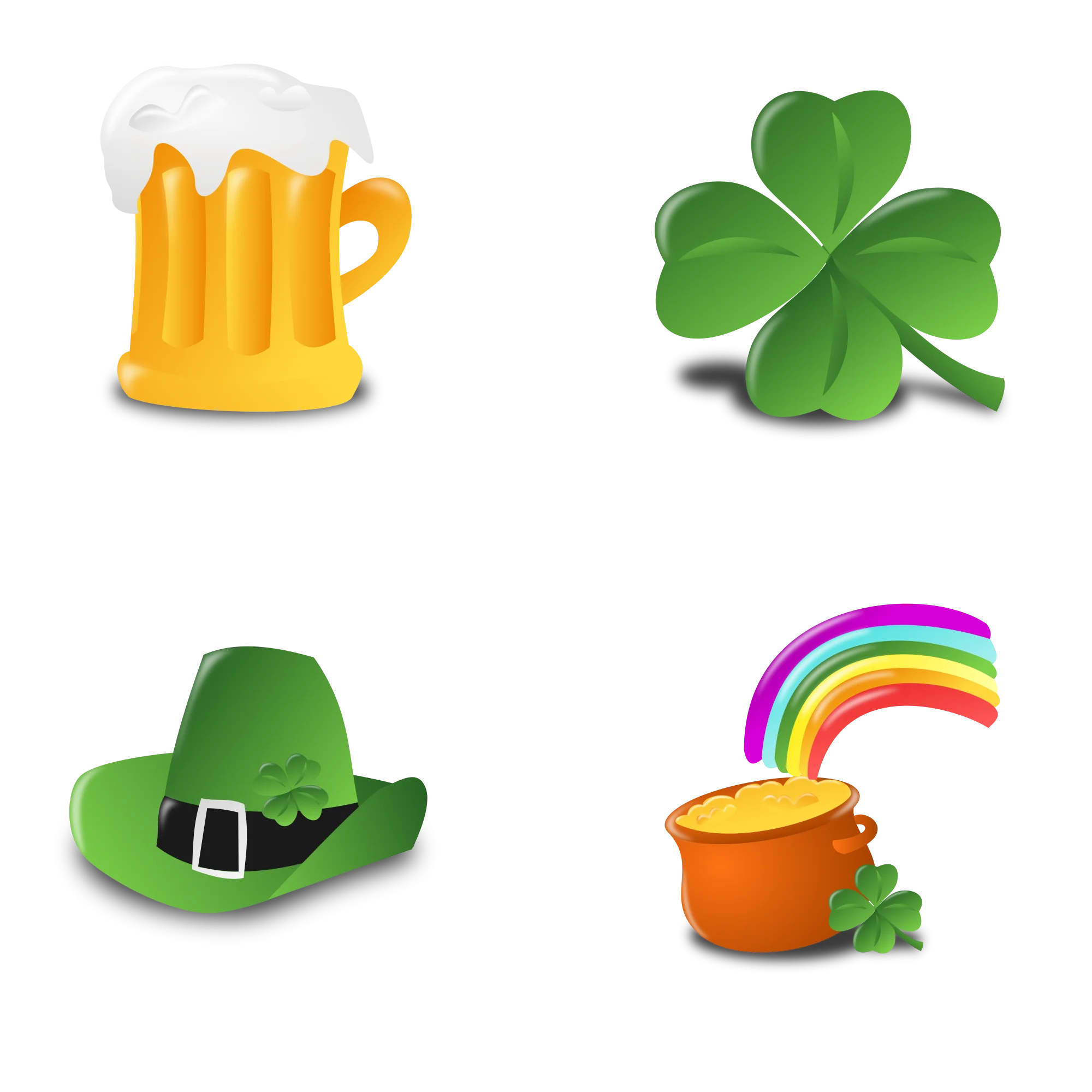 Festive St. Patrick's Day Clipart Collection with Traditional Irish Symbols