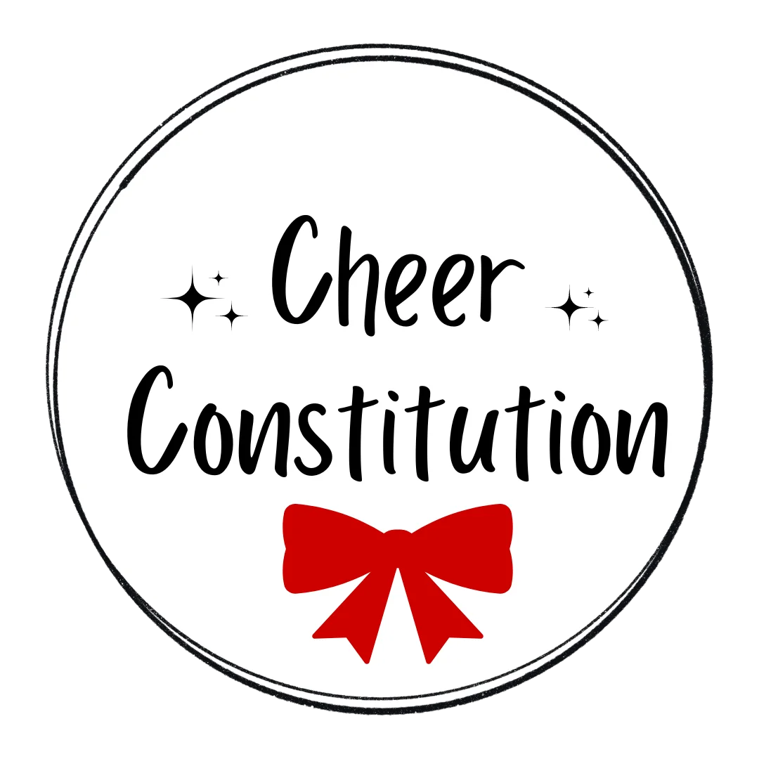 Cheerful Constitution Clipart: Elegant Red Bow Design for Creative Projects