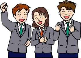 Cheerful School Friends in Animation: Celebrating Success Together