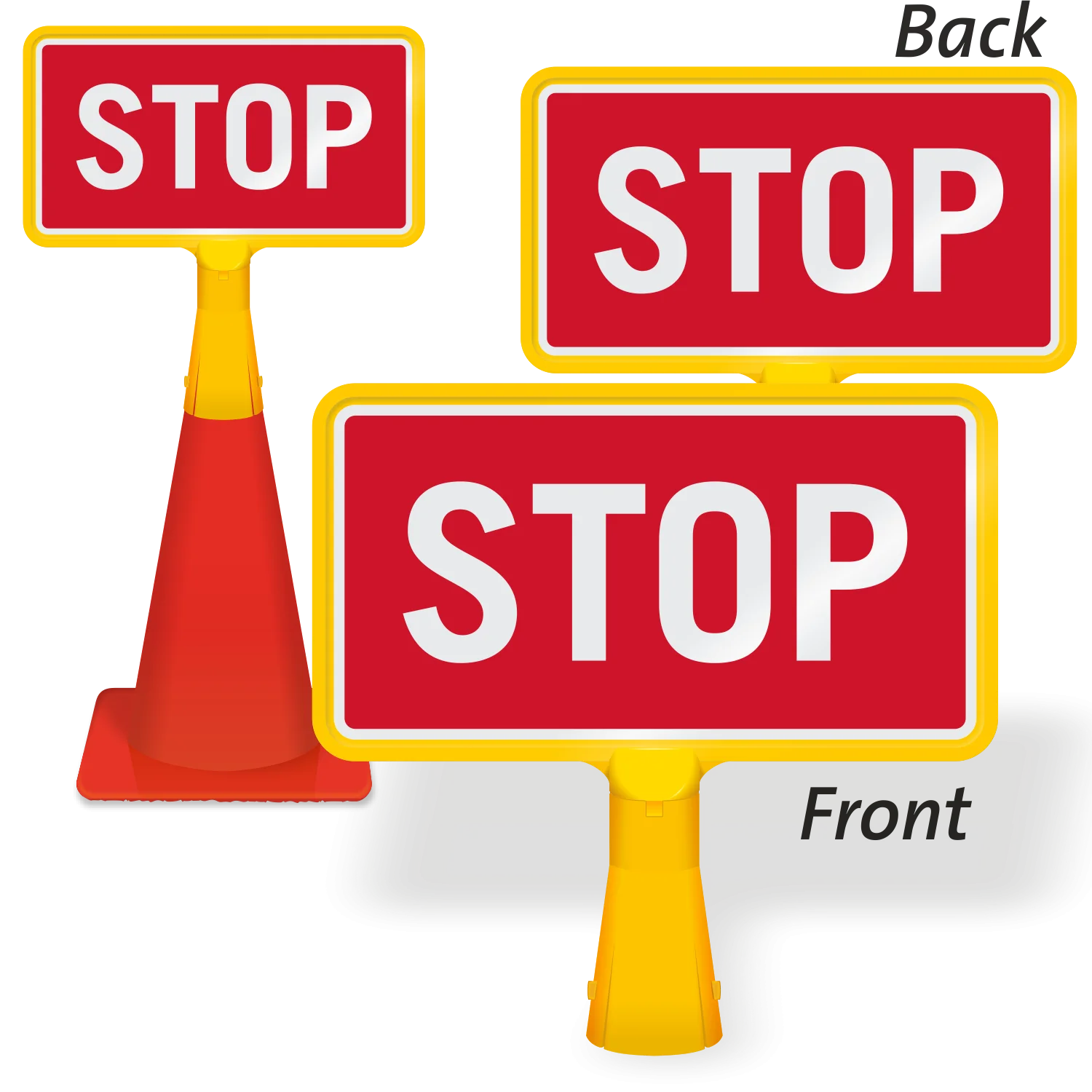 Multilingual Stop Sign Clipart Collection: Safety Signage Graphics Set