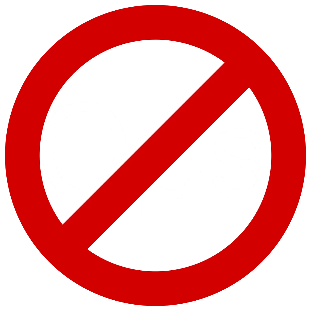 Universally Recognized No Entry Symbol: A Bold Prohibition Clipart Graphic