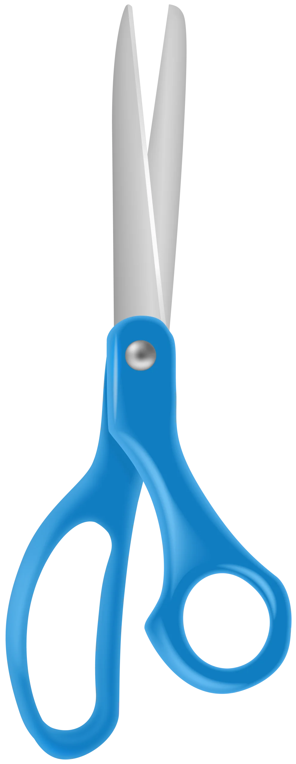 Blue-Handled Precision Cutting Tool Clipart for Office and Craft Enthusiasts
