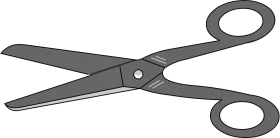 Classic Gray Scissors Clipart Vector Illustration for Design Projects