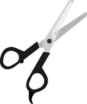 Monochromatic Professional Scissors Clipart with Sleek Design and Sharp Cutting Edge
