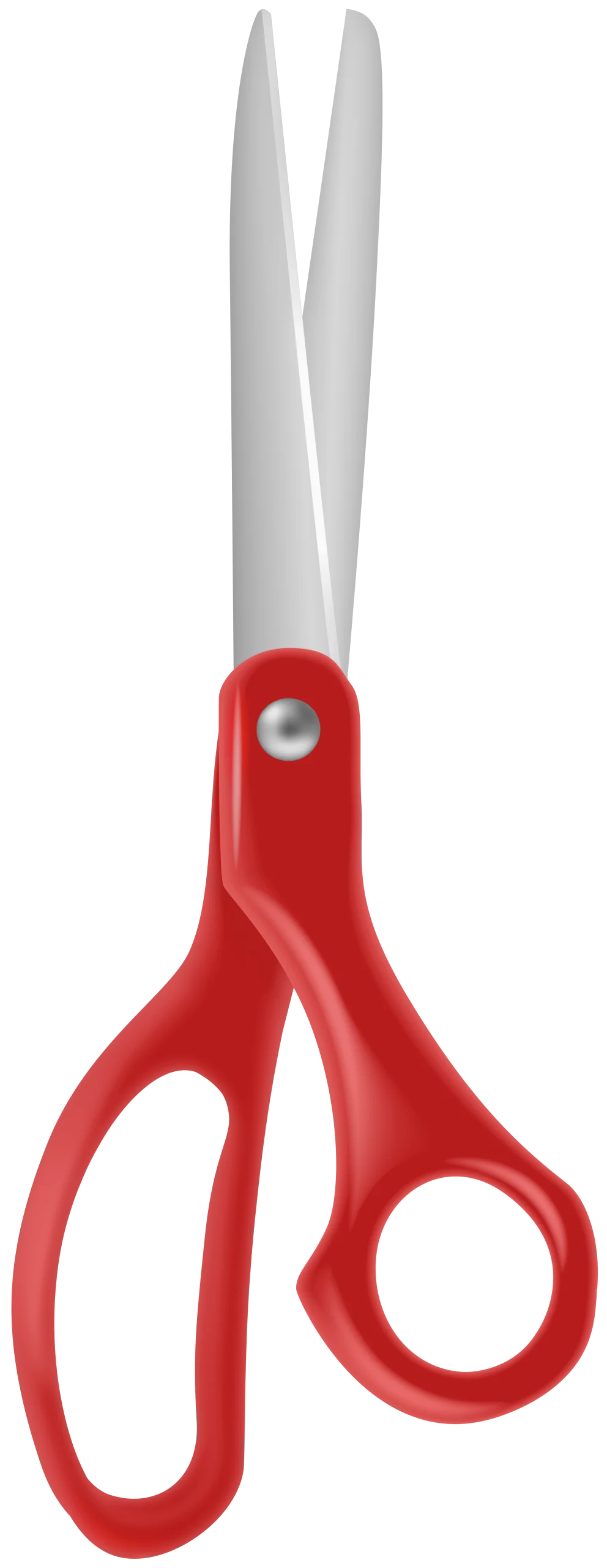 Sharp Red Precision Crafting Scissors Clipart for Creative Projects
