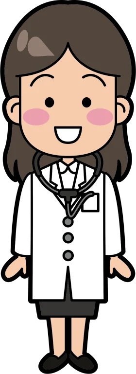 Cheerful Medical Professional Cartoon Doctor Clipart Illustration