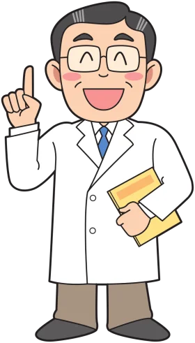 Cheerful Medical Professional Clipart Illustration Raising Finger