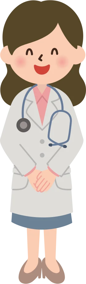 Friendly Female Doctor Clipart Illustration: Professional Medical Healthcare Worker
