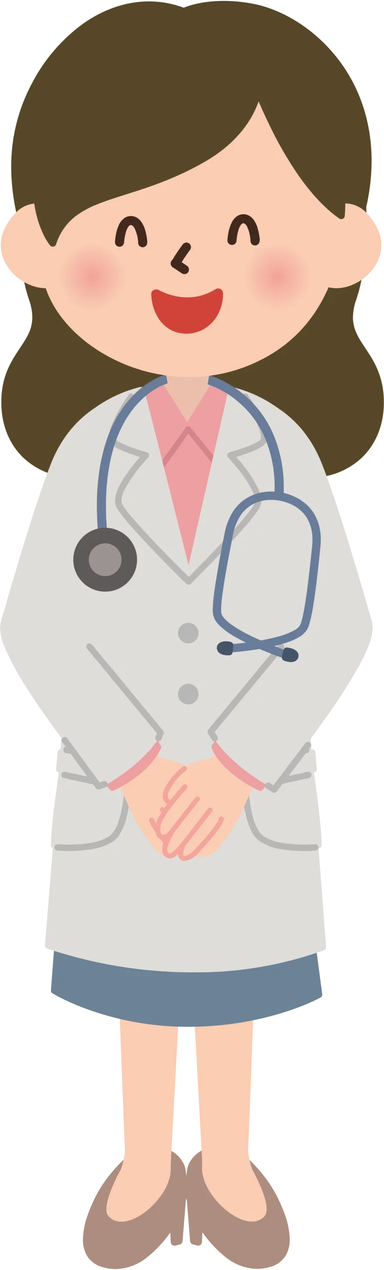 Friendly Female Doctor Clipart Illustration: Professional Medical Healthcare Worker