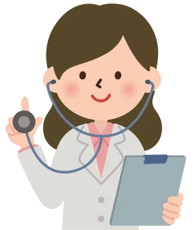 Friendly Female Medical Professional Clipart Illustration for Healthcare Design