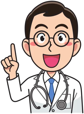 Friendly Medical Professional Cartoon Clipart Illustration with Cheerful Expression