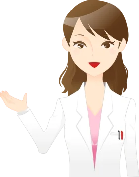 Professional Female Healthcare Professional Clipart Illustration in White Coat