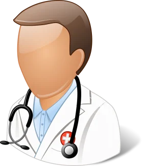 Professional Medical Healthcare Provider Illustration Clipart in Minimalist Style