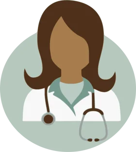 Professional Medical Healthcare Provider Stylized Clipart Illustration Design