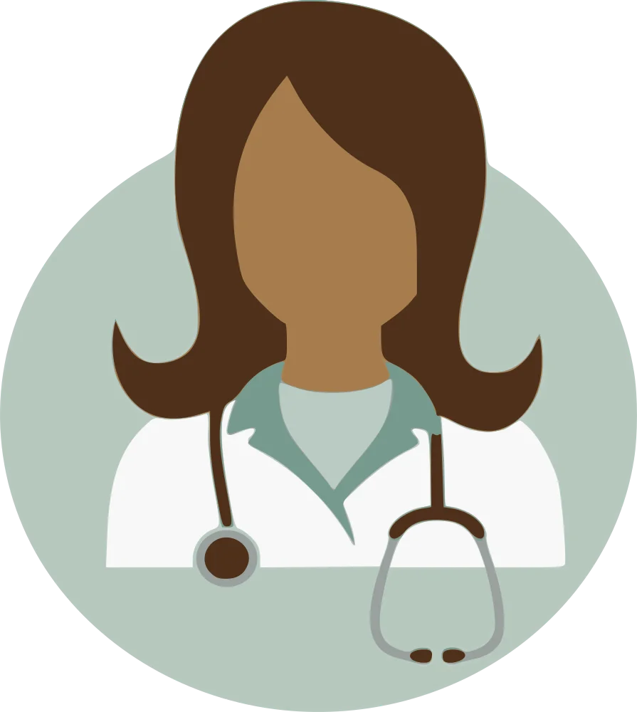 Professional Medical Healthcare Provider Stylized Clipart Illustration Design