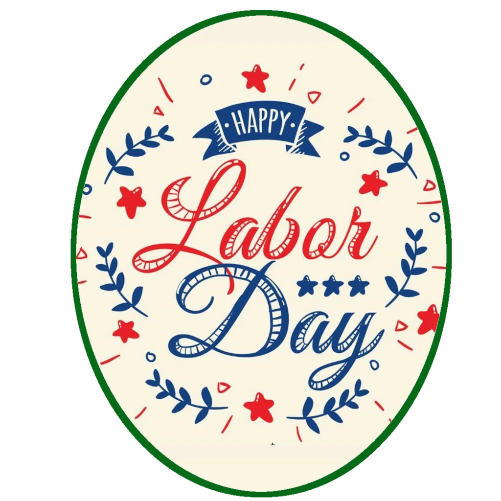 Elegant Festive Labor Day Celebration Commemorative Clipart Design