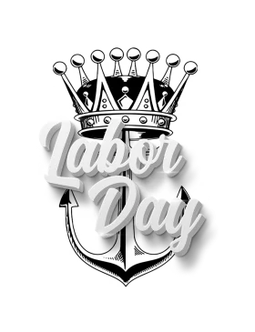 Nautical Labor Day Crown Anchor Clipart: Celebrating Working Class Strength and Spirit