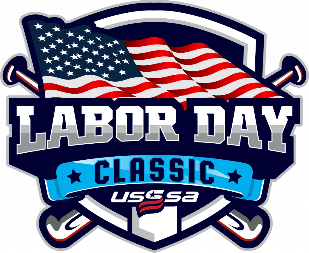 Patriotic Labor Day Classic USSSA Softball Tournament Commemorative Clipart Design