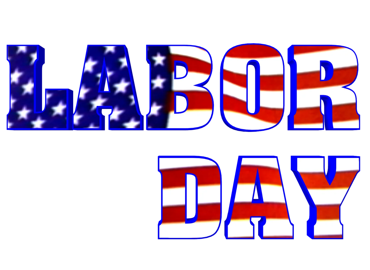 Patriotic Labor Day Clipart Celebrating American Workers and National Pride