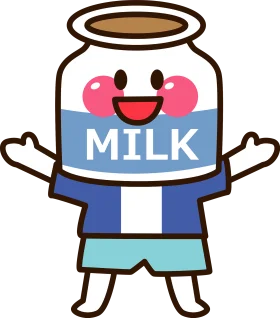 Cheerful Milk Bottle Character Clipart - Adorable Cartoon Dairy Mascot Design