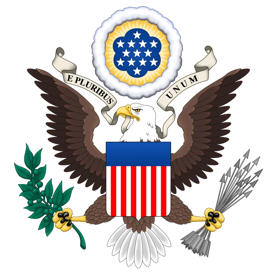 Great Seal of the United States Official Heraldic Clipart Emblem Design