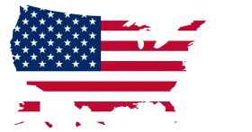 United States of America National Flag Silhouette Clipart Illustration Design