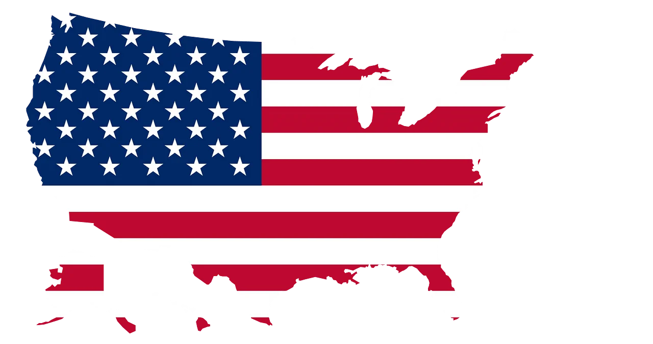 United States of America National Flag Silhouette Clipart Illustration Design