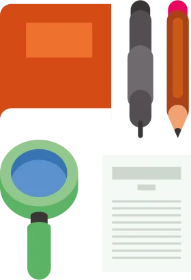 Educational Tools and Stationery Elements Flat Design Clipart Collection
