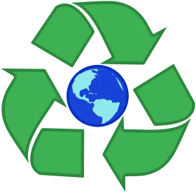 Earth-Friendly Recycling Symbol Clipart Representing Global Environmental Consciousness