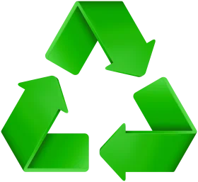 Green Recycling Symbol Clipart - Eco-Friendly Sustainability Graphic Design