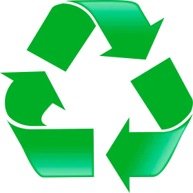 Eco-Friendly Green Recycling Symbol Clipart - Universal Sign of Environmental Sustainability