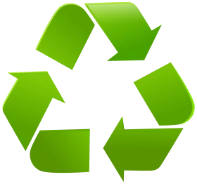Universal Green Recycling Symbol Clipart - Eco-Friendly Environmental Icon
