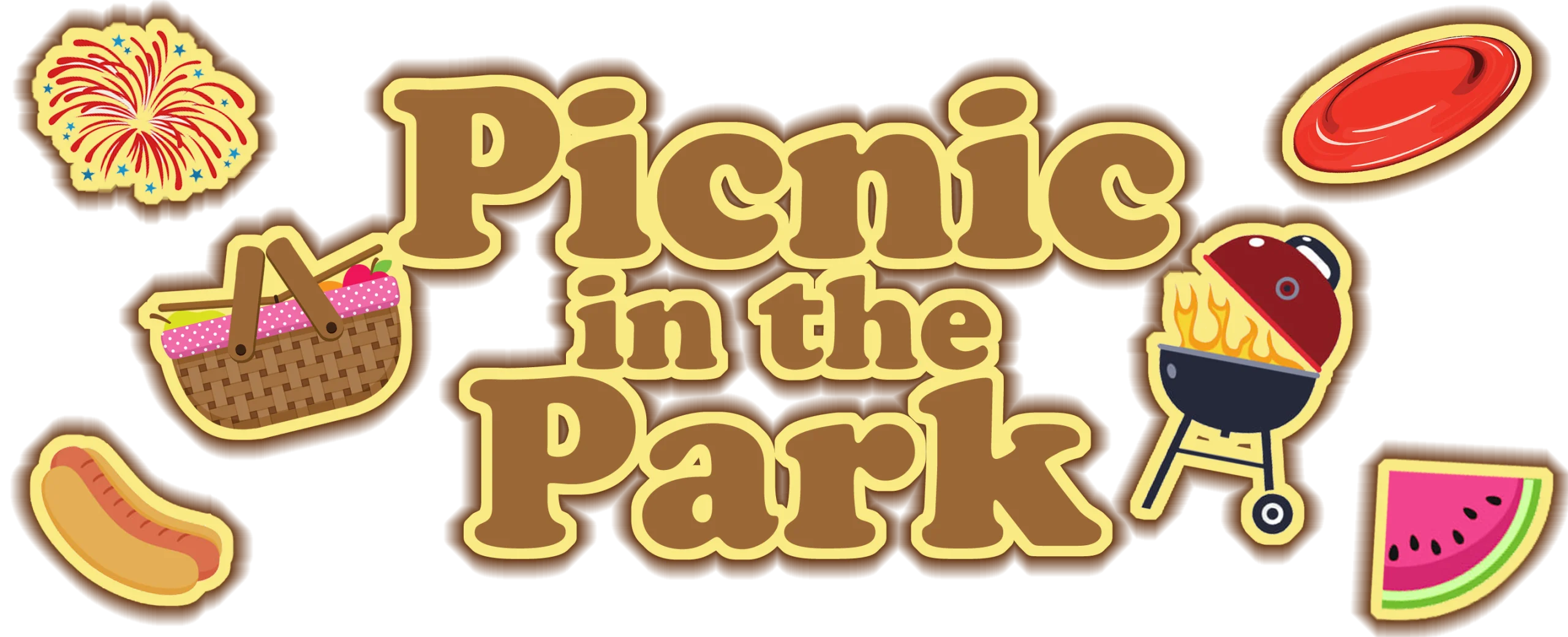 Delightful Picnic in the Park Themed Scrapbooking Clipart Collection