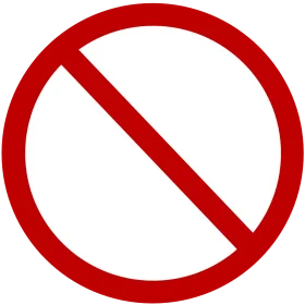 Universal No Entry Prohibition Sign Clipart - Symbolic Red Prohibition Emblem
