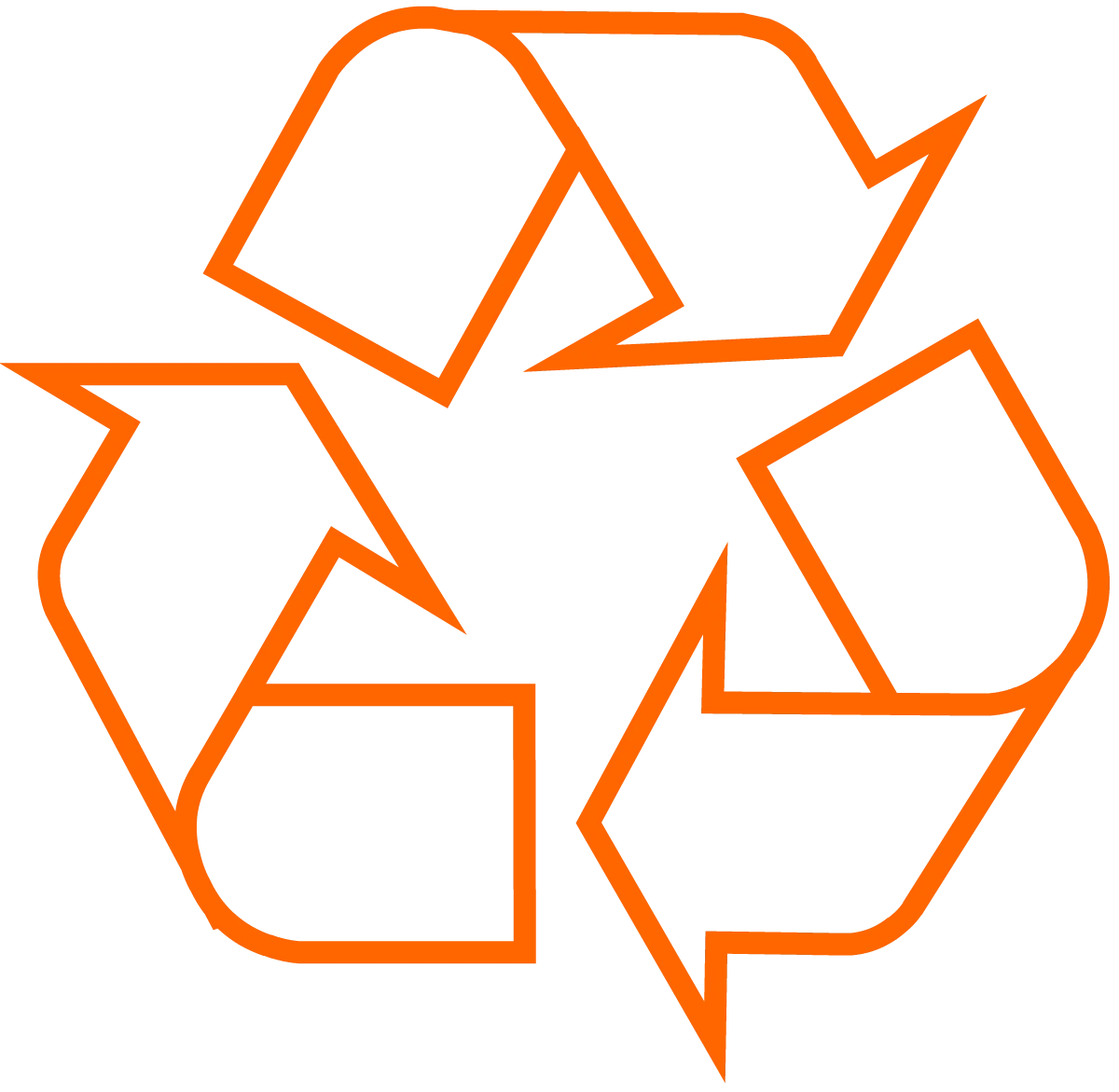 Universal Recycling Symbol Clipart: Circular Arrow Design Representing Sustainability