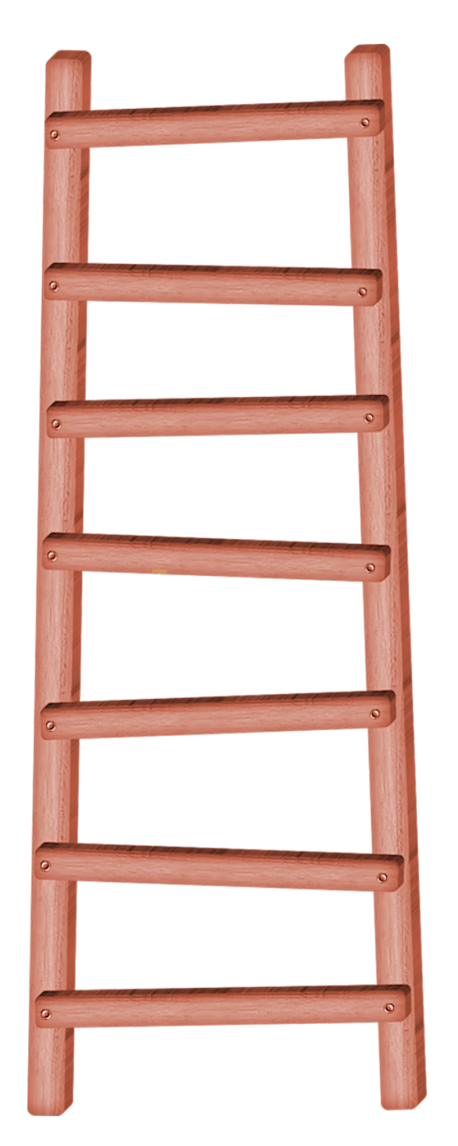Rustic Wooden Ladder Clipart: Simple Minimalist Design for Craft Projects