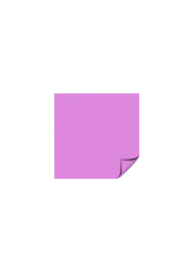 Minimalist Lavender Sticky Note Clipart with Soft Corner Curl