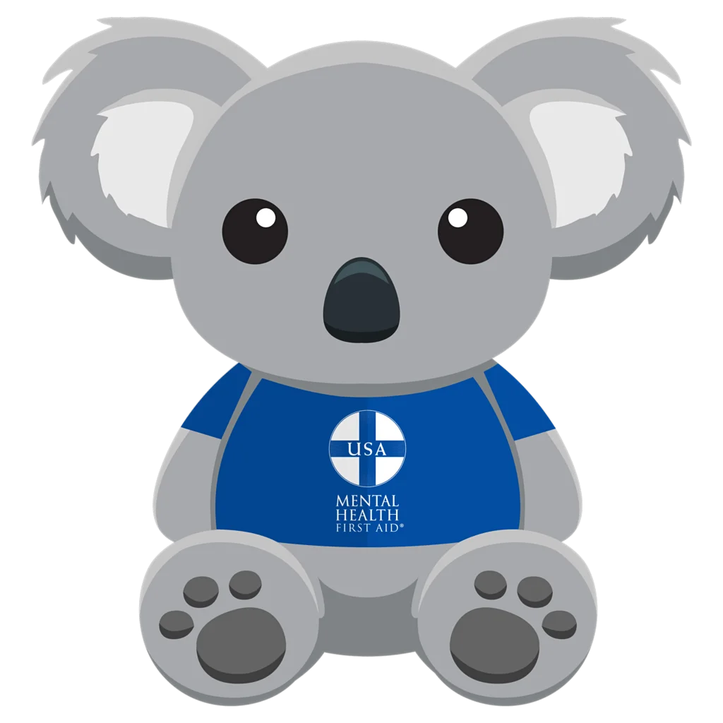 Adorable Blue-Shirted Koala Clipart with Soft Gray Fur and Cute Expression