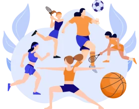 Dynamic Sports Activities Clipart Illustration: Athletes in Motion